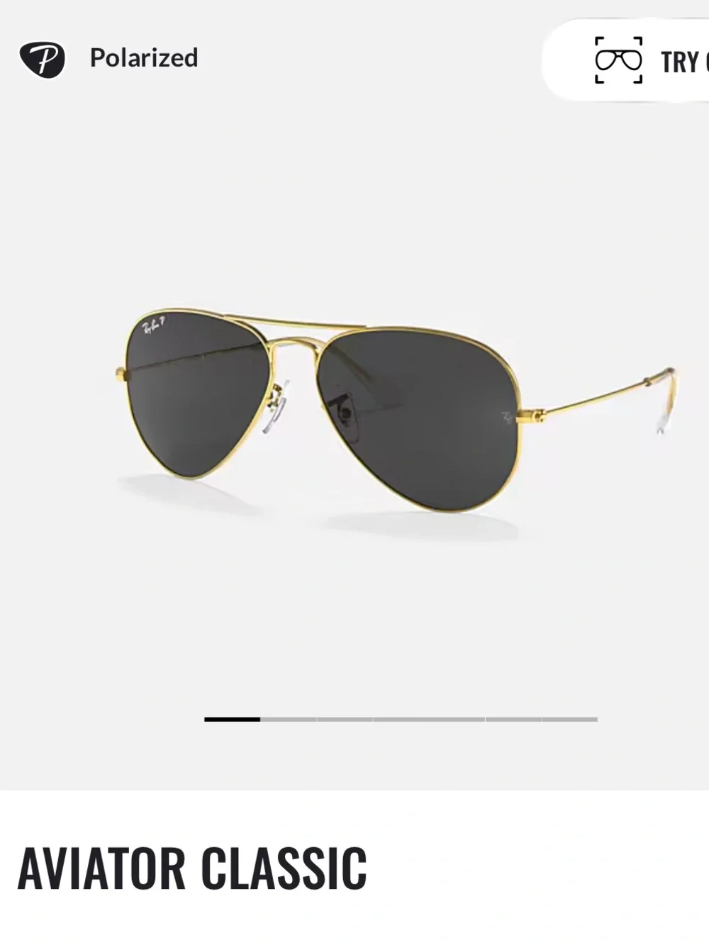 Ray-Ban Aviator Classic Gold Frame with Dark Lenses